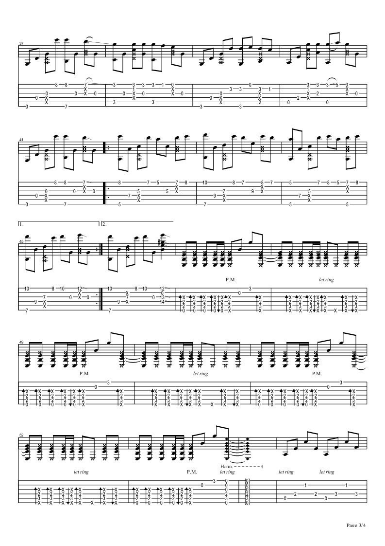 寂静岭2promise吉他谱