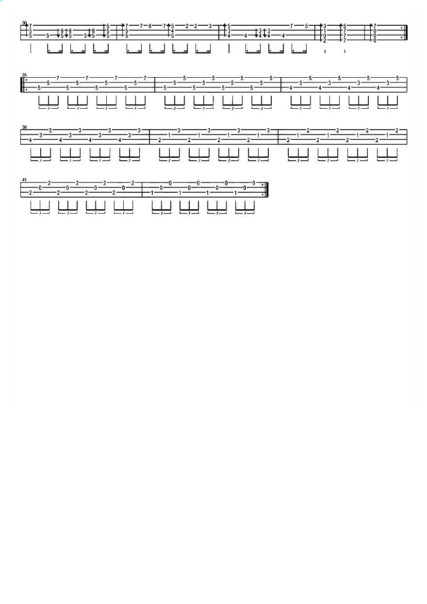 Beyond早班火车尤克里里指弹谱