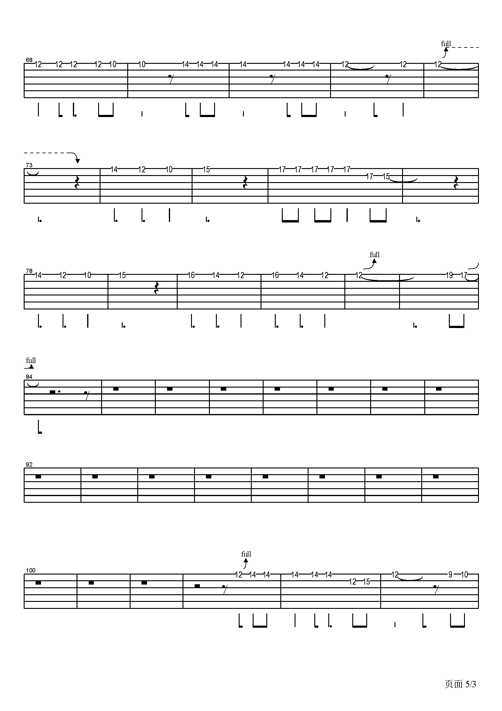 我是愤怒指弹吉他谱 beyond