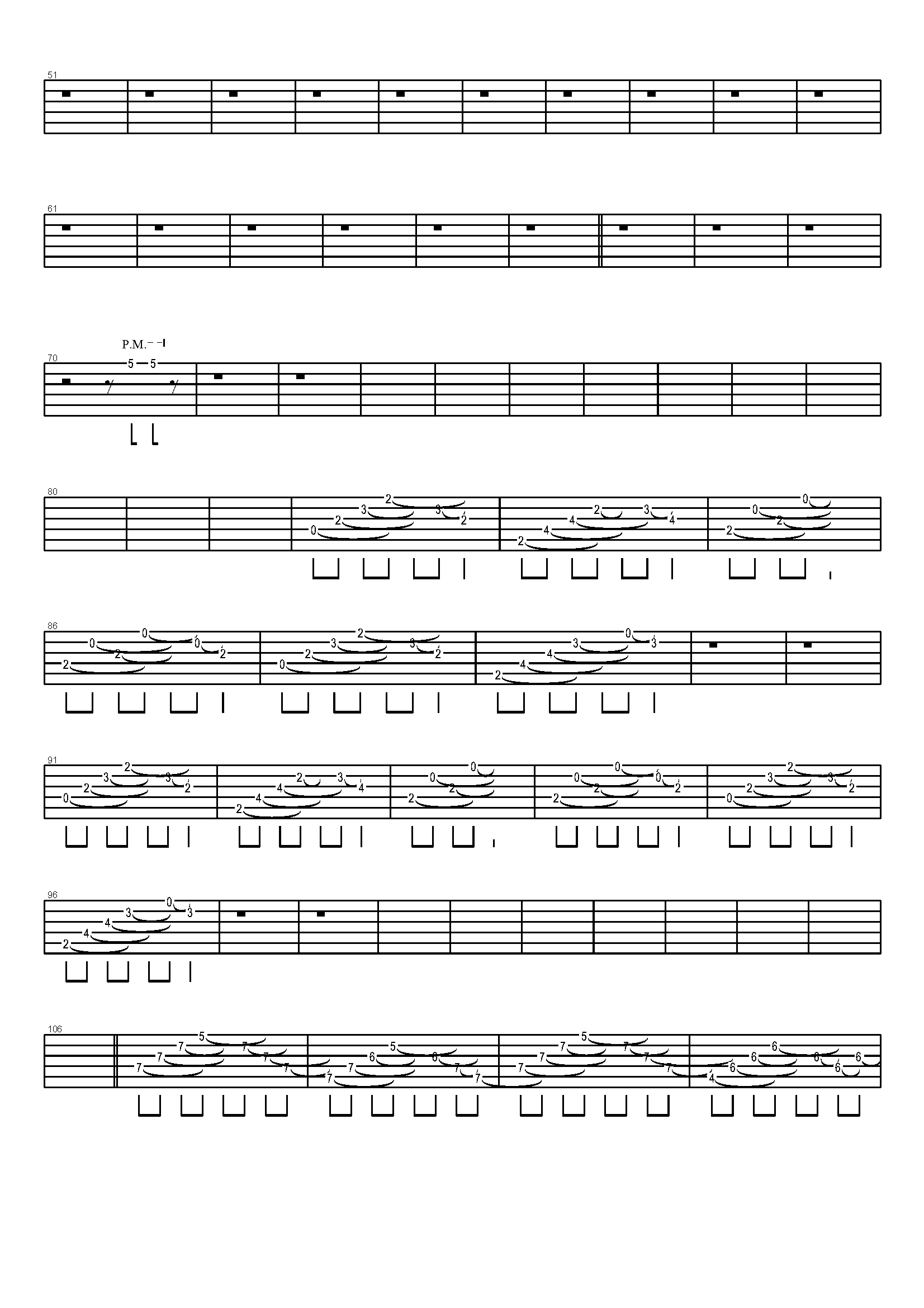 漫步指弹吉他谱许巍