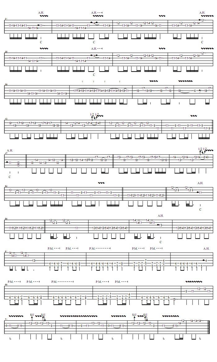 忐忑指弹吉他谱