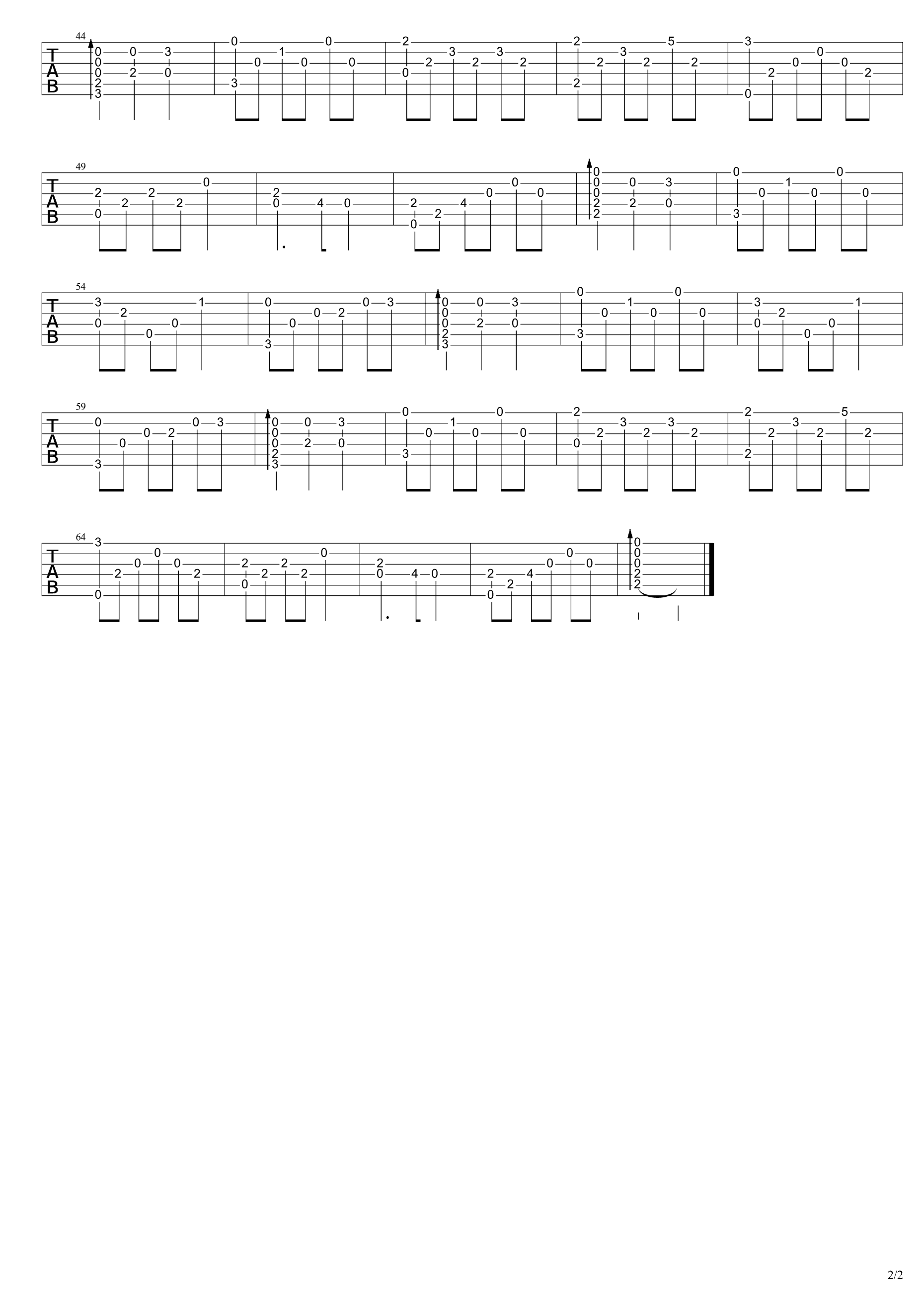 假如爱有天意指弹吉他谱 谷祖琳