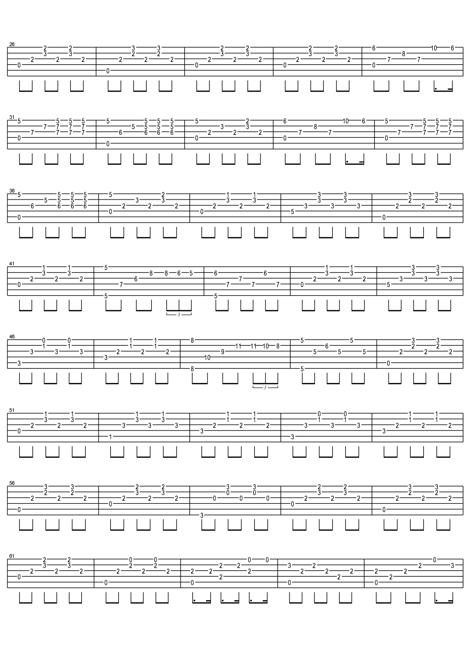 小夜曲吉他谱 舒伯特