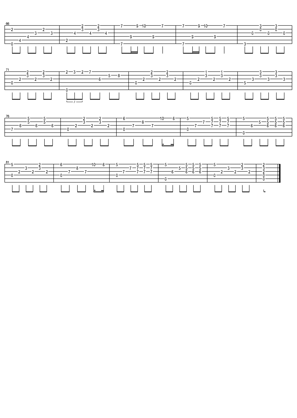 小夜曲吉他谱 舒伯特