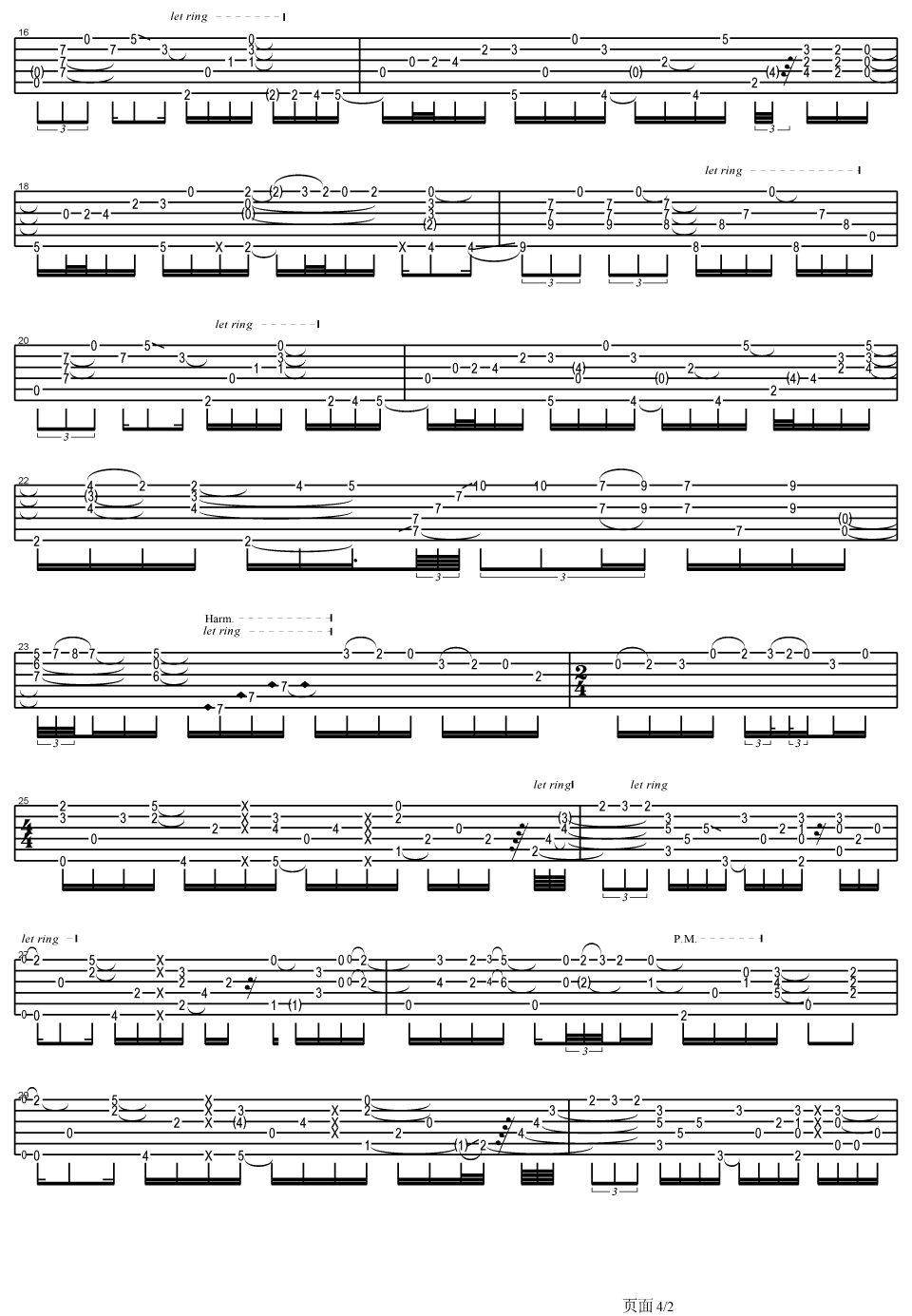 angelina吉他谱 Tommy Emmanuel