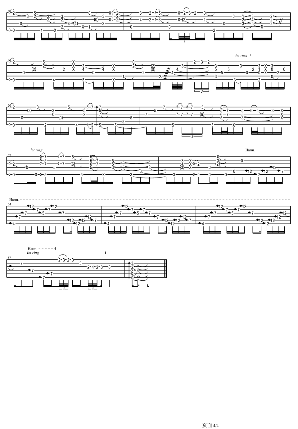 angelina吉他谱 Tommy Emmanuel