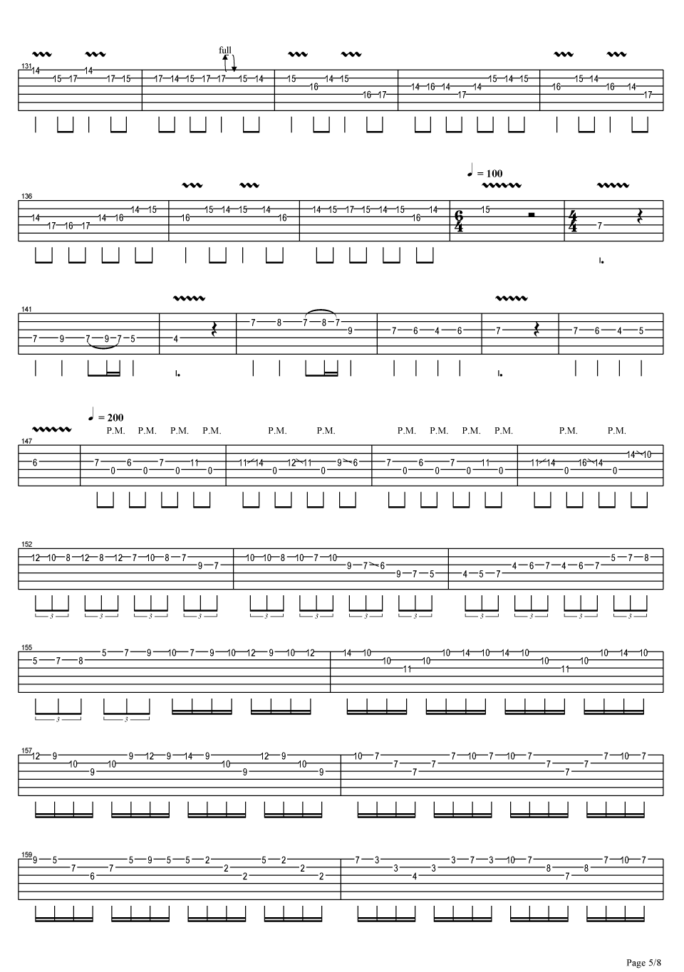 JerryC 卡农摇滚版吉他谱