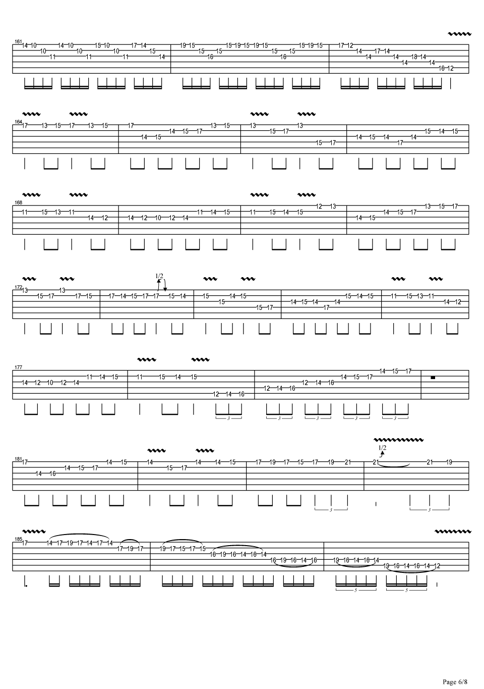 JerryC 卡农摇滚版吉他谱