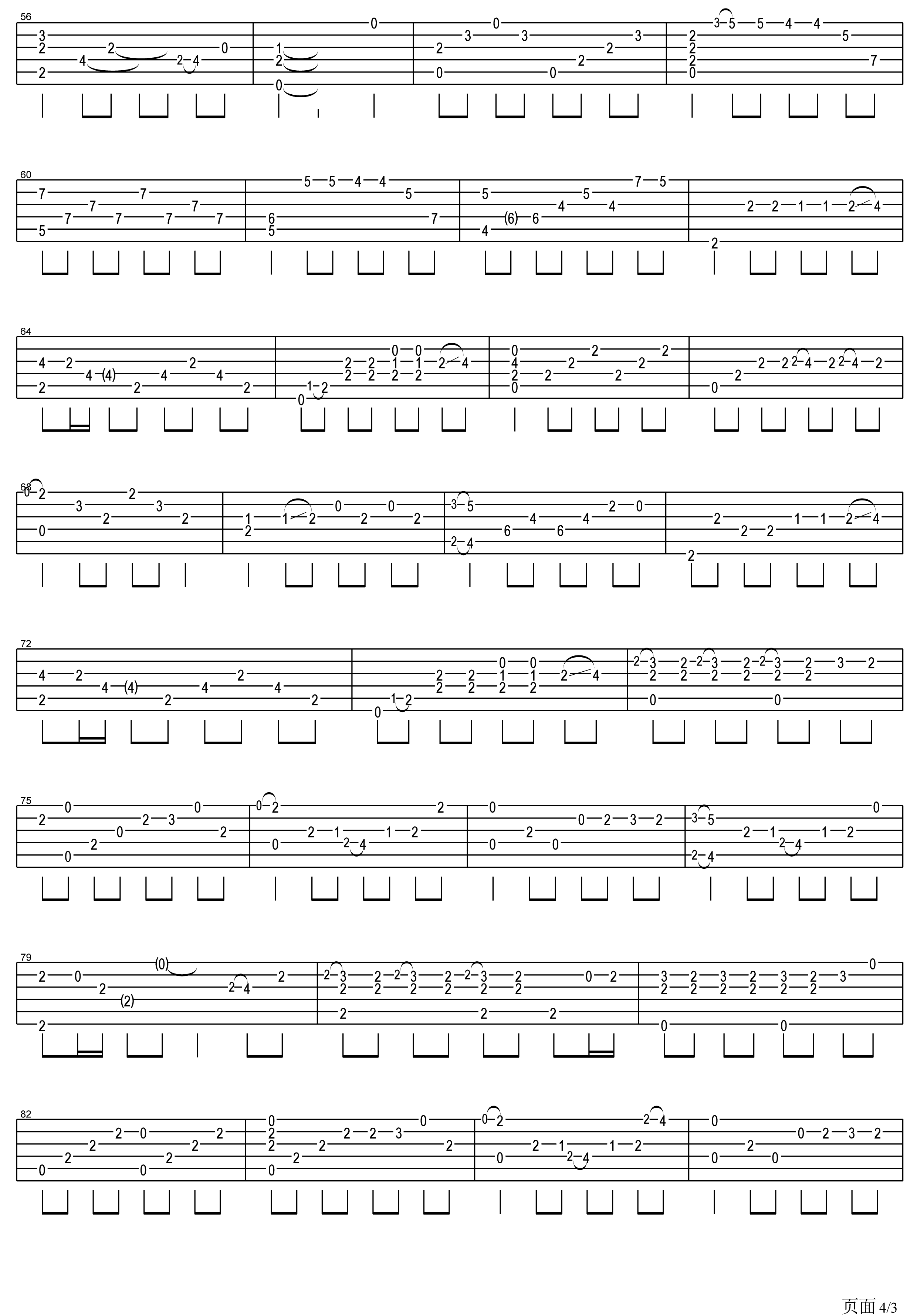 她说吉他谱 郑成河