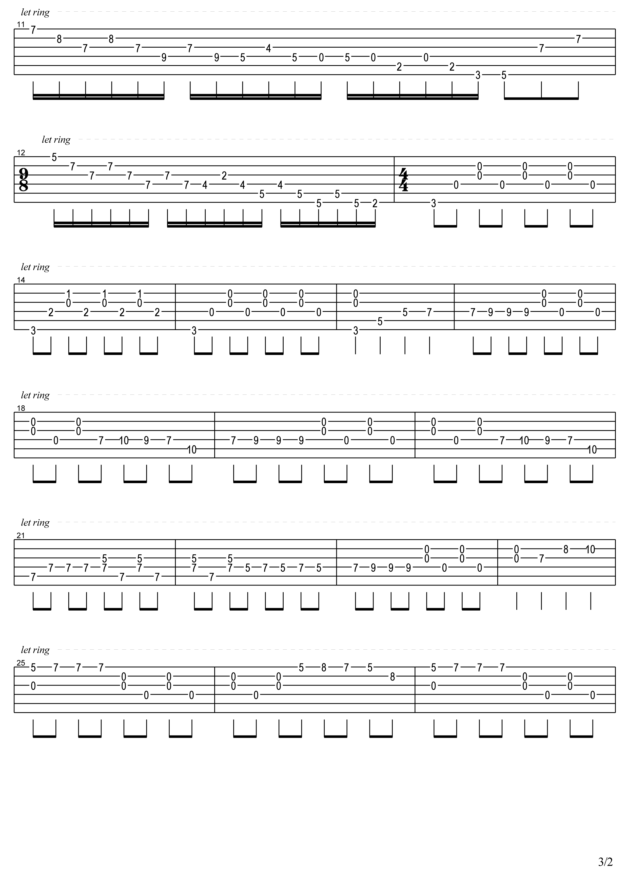 爱的纪念吉他谱 理查德·克莱德曼