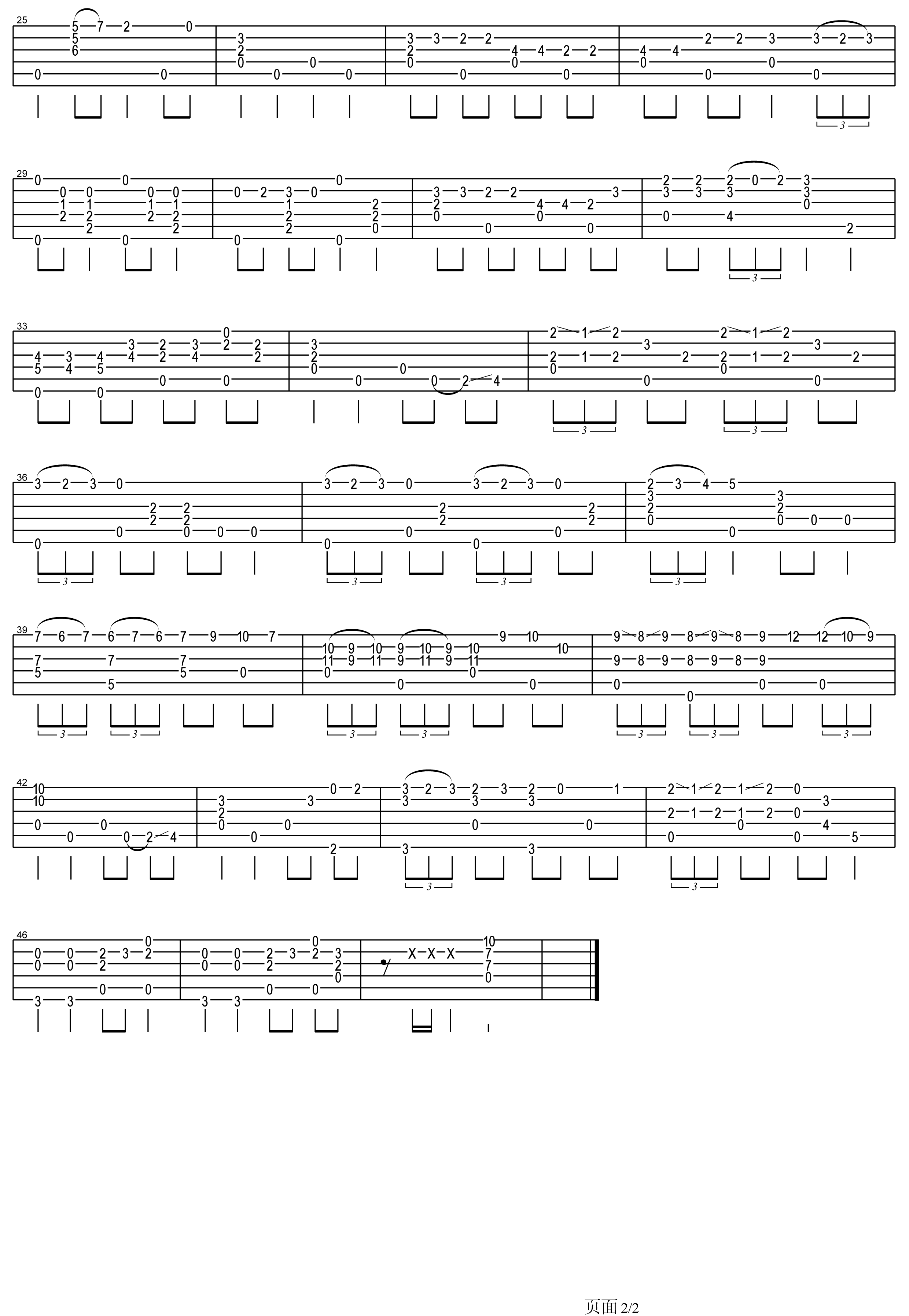 机器猫多拉A梦小叮当吉他谱卢家宏