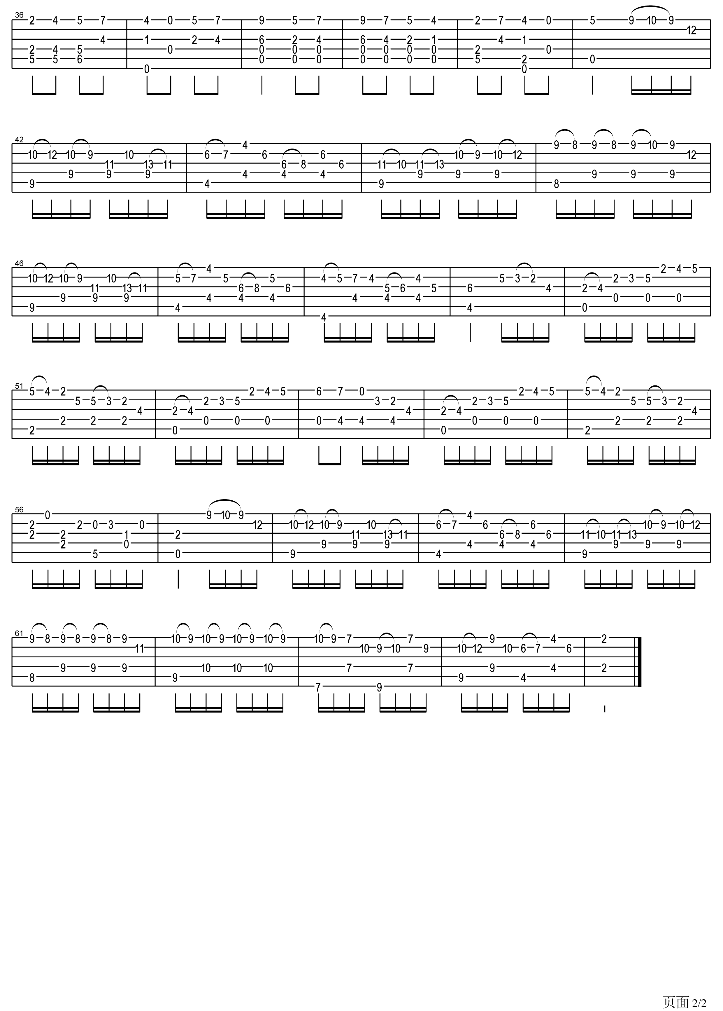 土耳其进行曲吉他谱 莫扎特