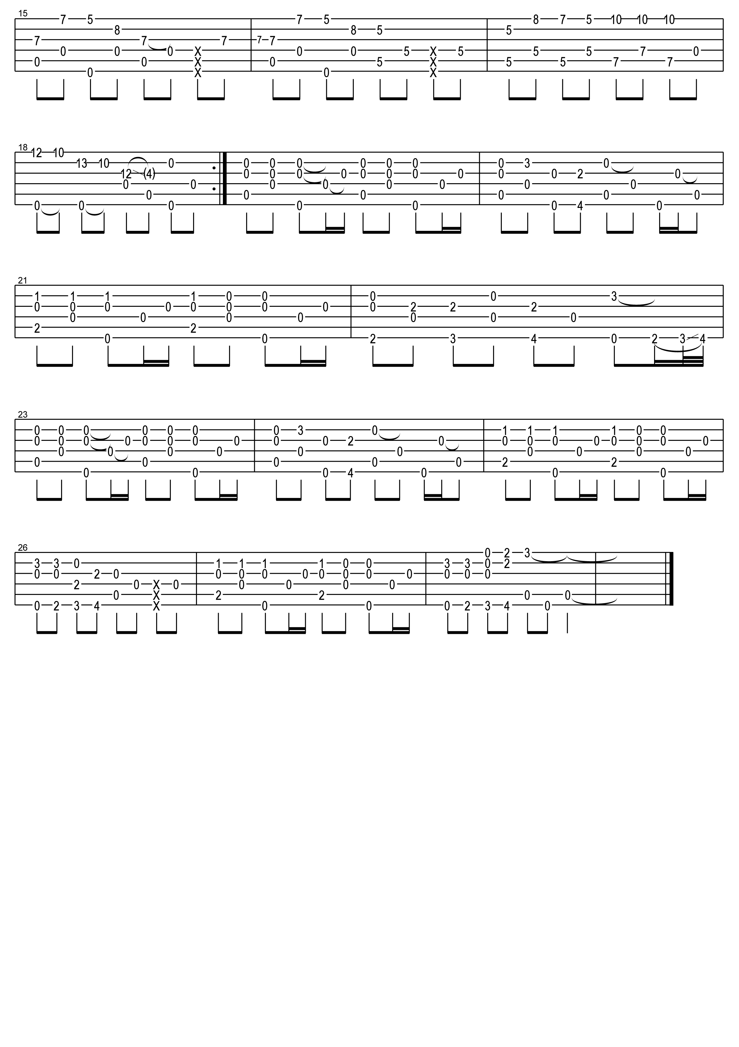 Jingle Bell吉他谱(铃儿响叮当) 郑成河