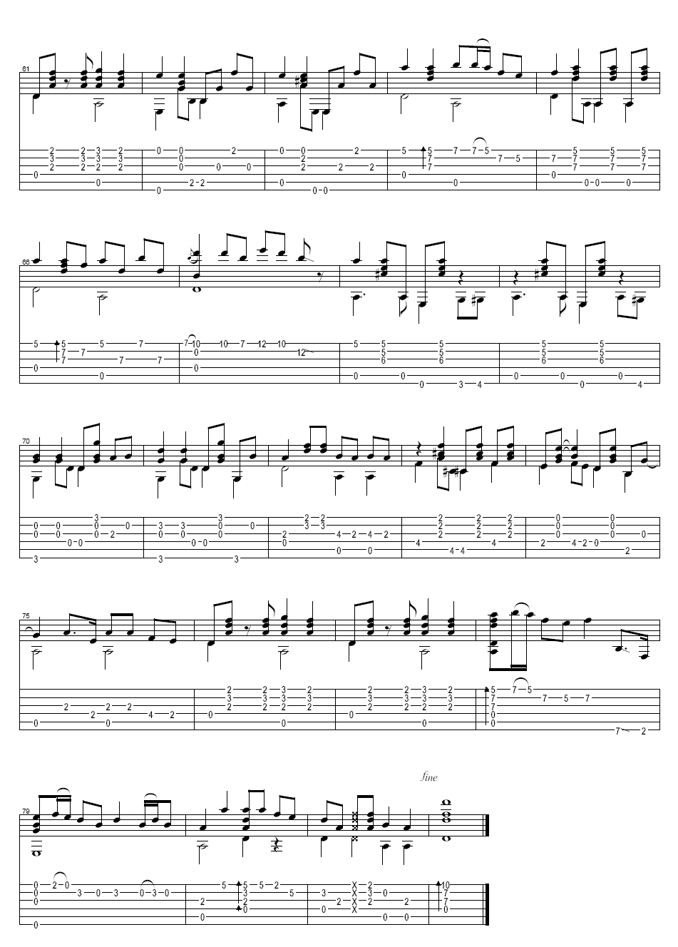 往事只能回味吉他谱 黄家伟