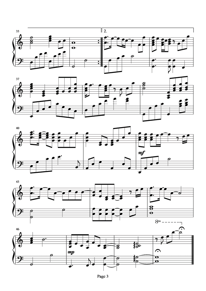 你快回来五线谱 孙楠