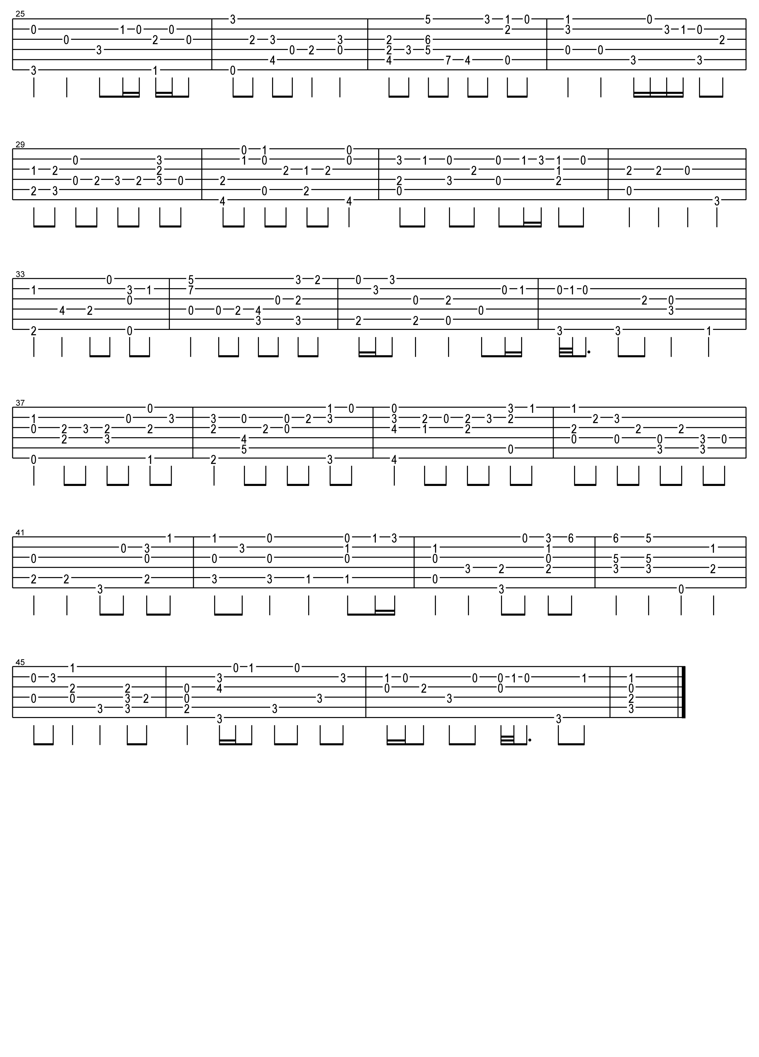 巴赫G弦上的咏叹调吉他谱