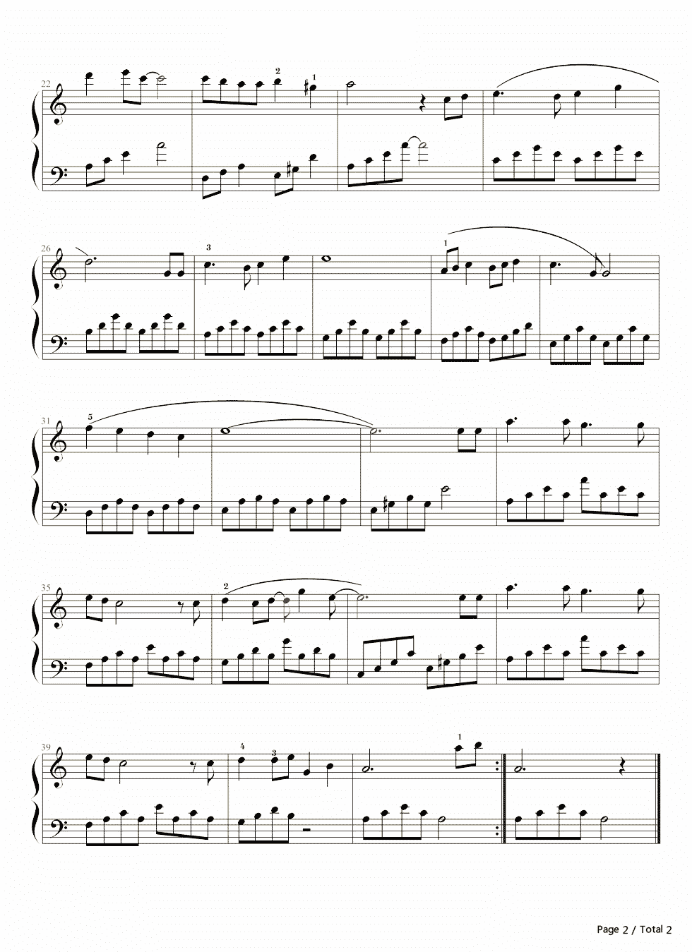 天空之城吉他六线谱五线谱