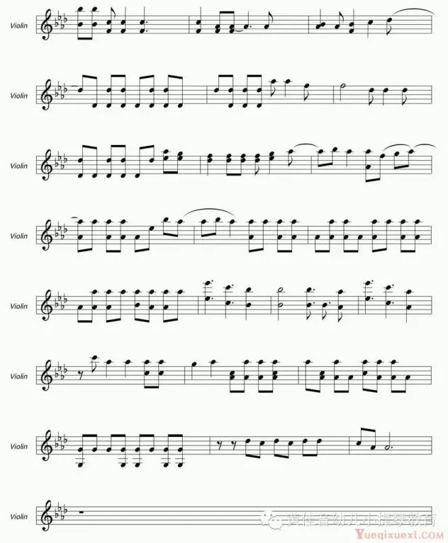 let it go小提琴曲谱有哪些