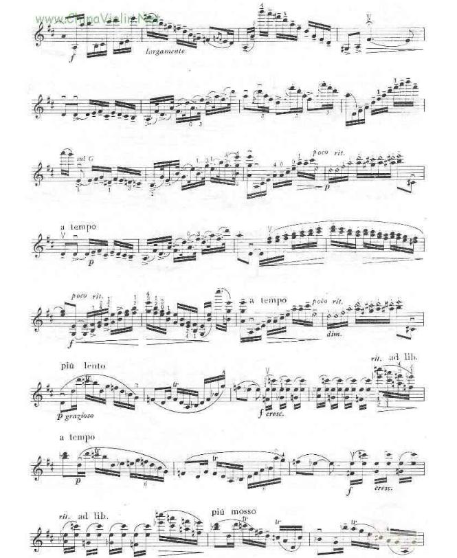 d大调波兰舞曲小提琴谱