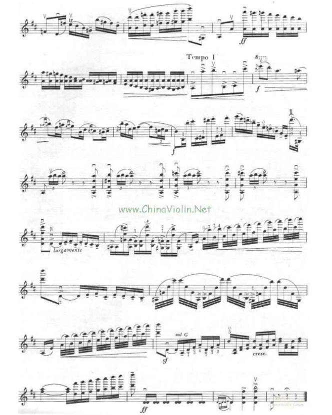 d大调波兰舞曲小提琴谱