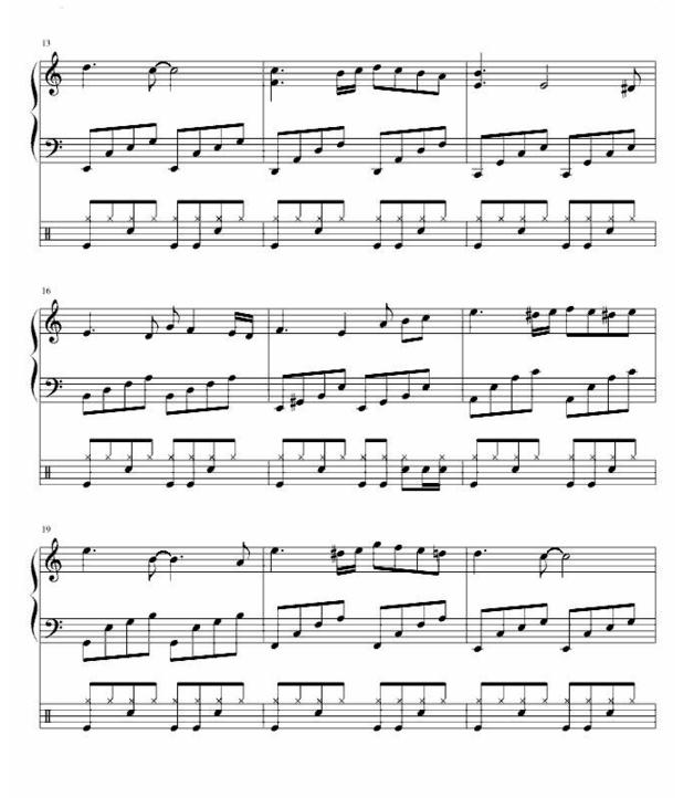 dance to the death五线谱