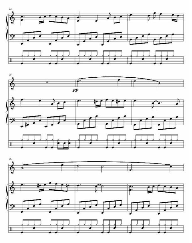 dance to the death五线谱