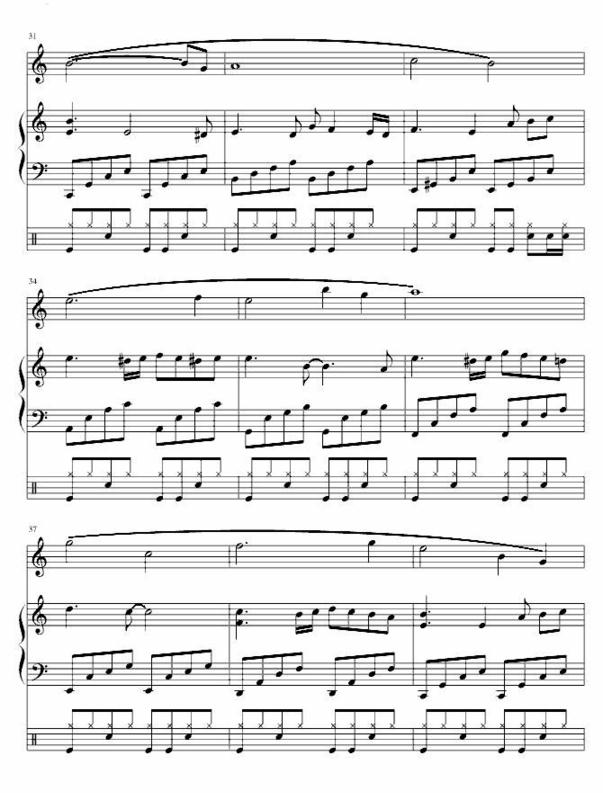 dance to the death五线谱