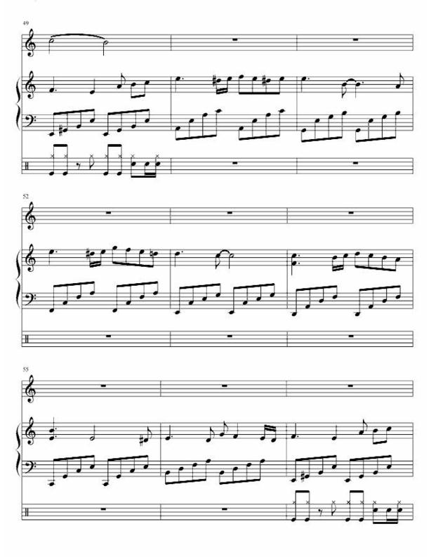 dance to the death五线谱