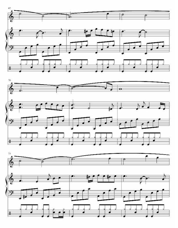 dance to the death五线谱