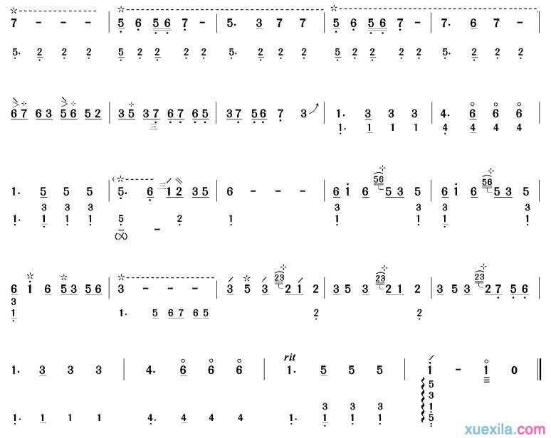 彩云追月琵琶曲谱彩云追月歌词