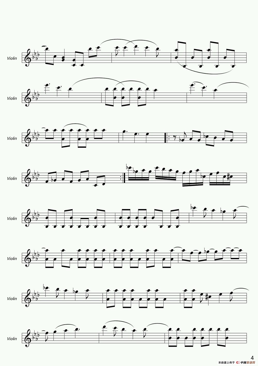 冰雪奇缘小提琴曲谱