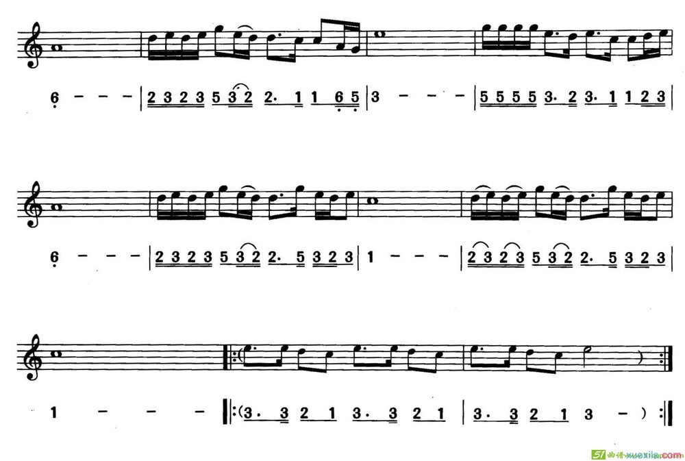 恋曲1990萨克斯谱