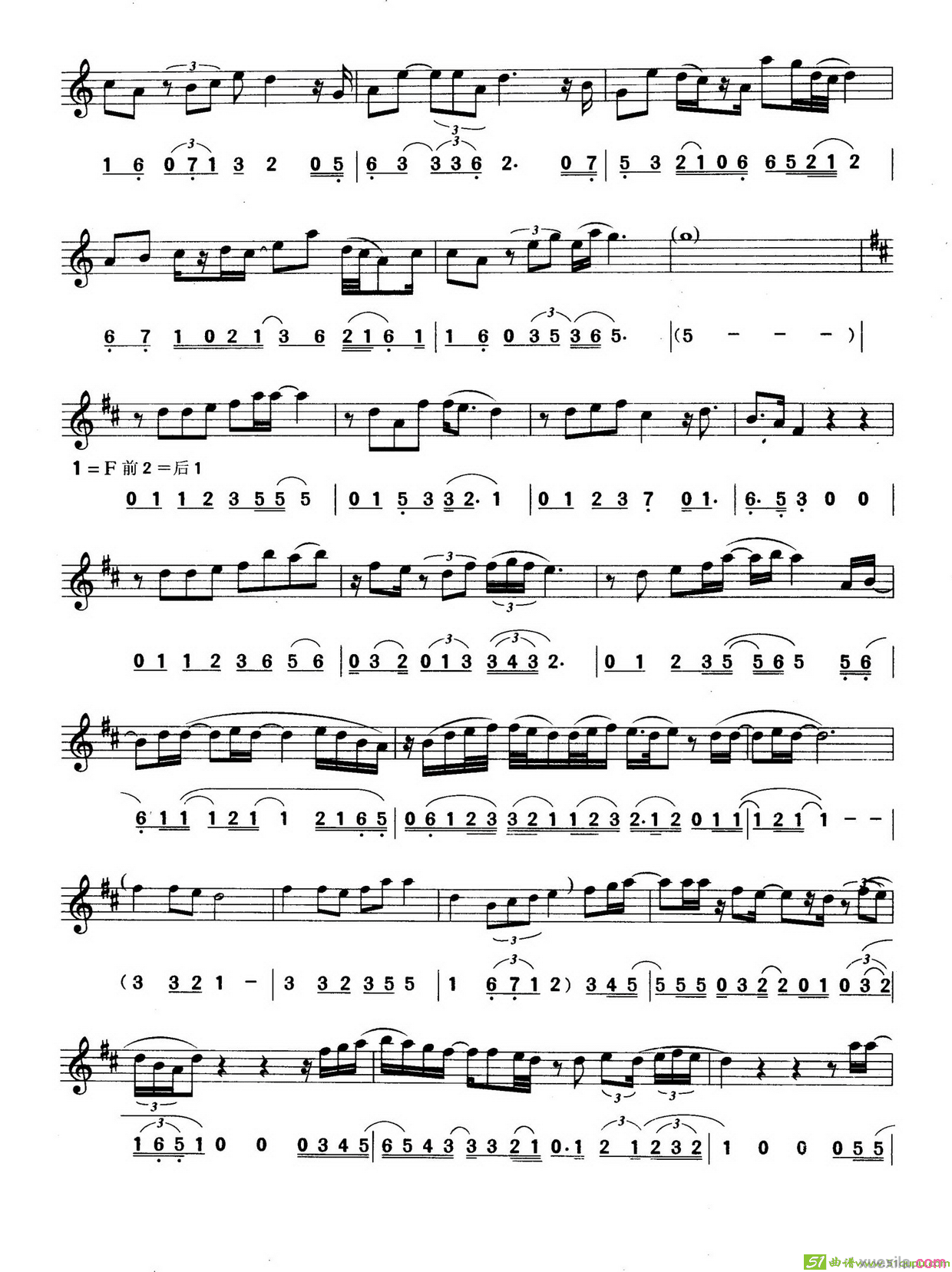 当你相信时萨克斯谱