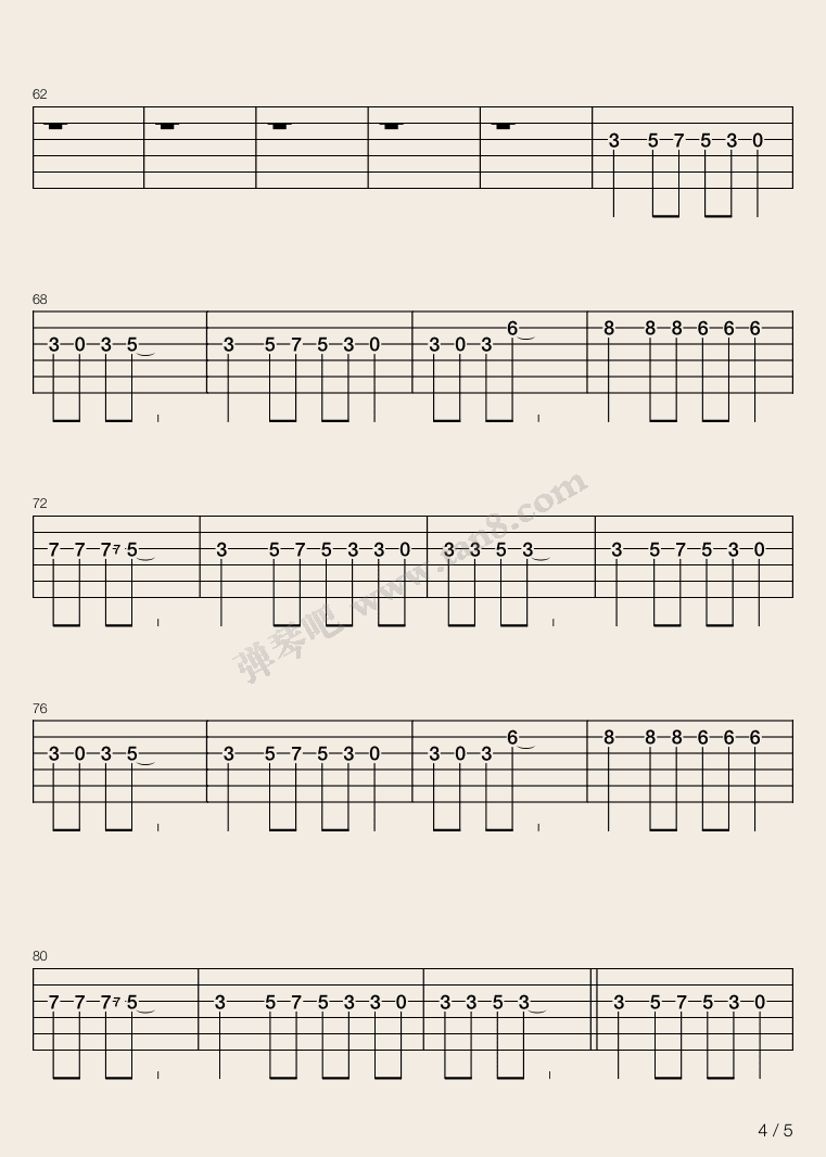 she吉他六线谱歌词Groove Coverage