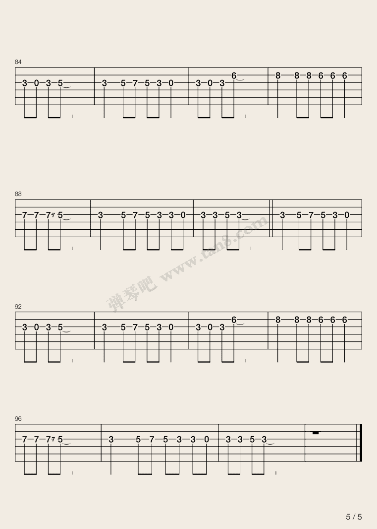 she吉他六线谱歌词Groove Coverage