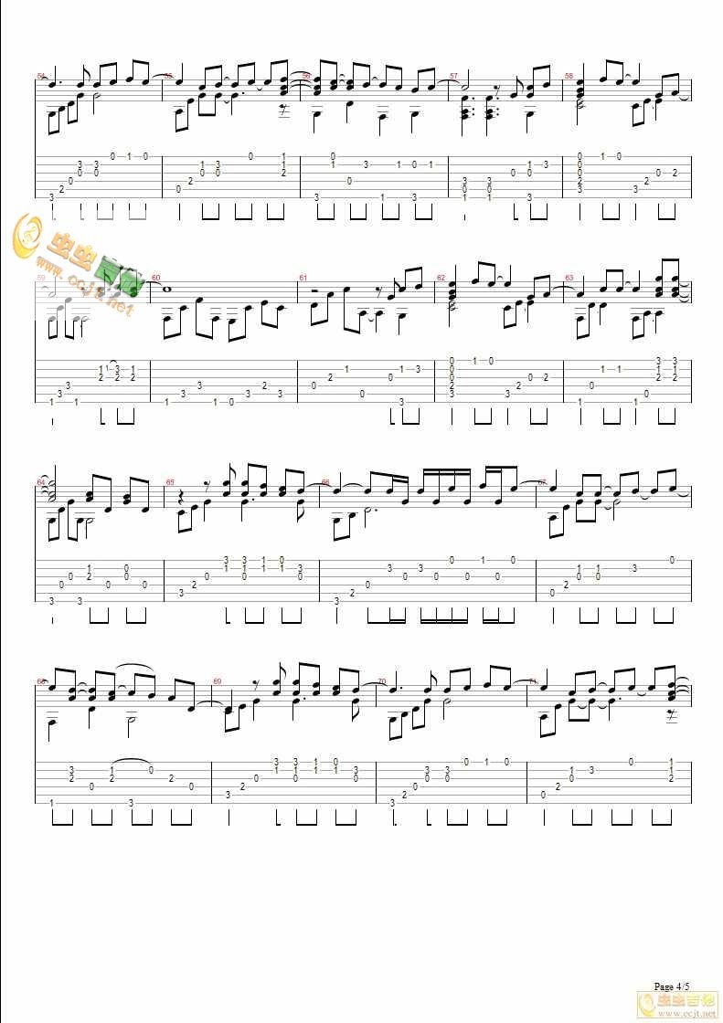 Right Here Wait For You六线谱歌词吉他谱