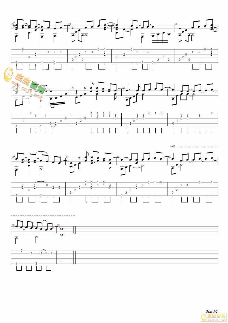 Right Here Wait For You六线谱歌词吉他谱
