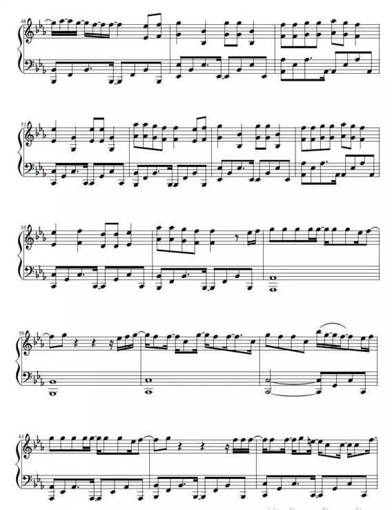 LOSER五线谱_LOSER钢琴谱歌词BIGBANG