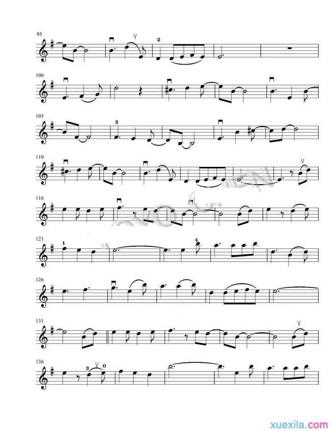 伊人如梦提琴谱