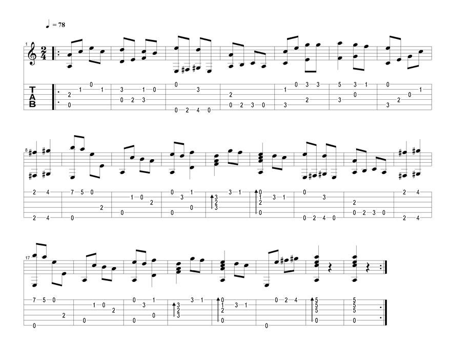 莫斯科郊外的晚上五线谱