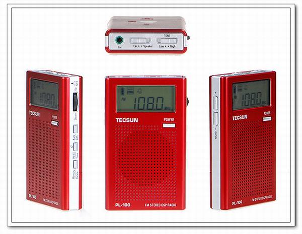 Tecsun/德生 TECSUN PL-100 袖珍式数字调谐立体声DSP收音机