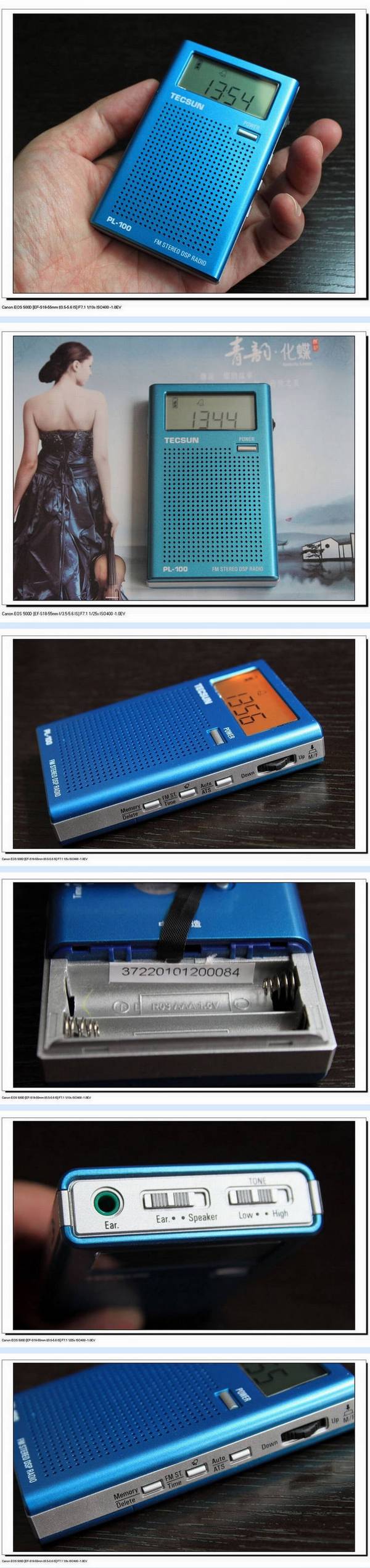 Tecsun/德生 TECSUN PL-100 袖珍式数字调谐立体声DSP收音机