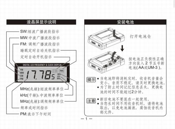 Tecsun/德生 DR-910A袖珍式高灵敏度立体声收音机