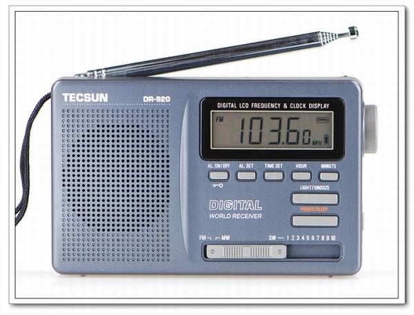 Tecsun/德生 DR-920 便携式全波段数字显示钟控收音机