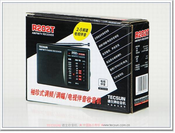 Tecsun/德生 R-202T袖珍式调频/调幅收音机