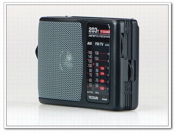 Tecsun/德生 R-203T调频/中波/电视伴音收音机
