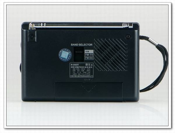 Tecsun/德生 R-203T调频/中波/电视伴音收音机