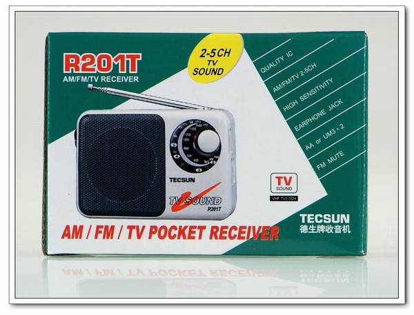 Tecsun/德生 R201T袖珍式调频/调幅/电视伴音收音机