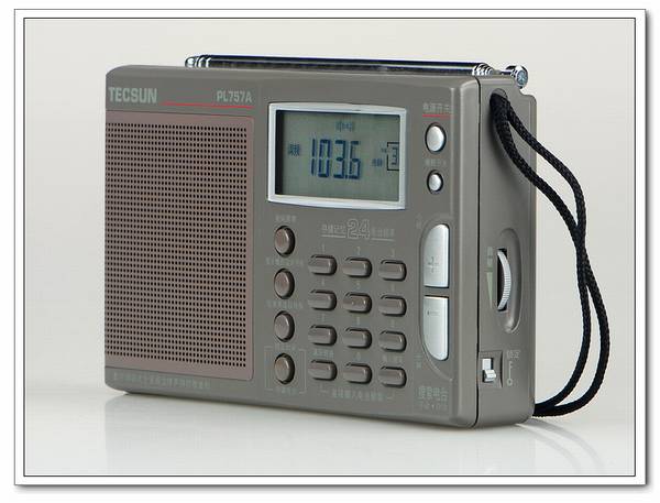 Tecsun/德生 PL-757A全波段数字调谐立体声钟控收音机