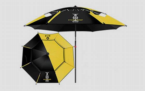 钓鱼伞怎么固定在地上?